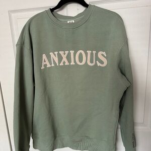 See The Way I See Anxious Crewneck Sweatshirt M